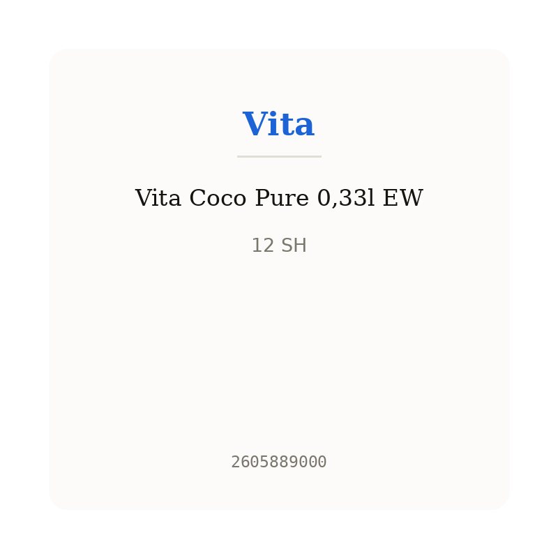 Vita Coco Pure 0,33l EW