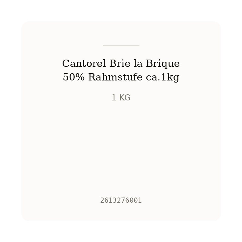 Cantorel Brie la Brique 50% Rahmstufe ca.1kg