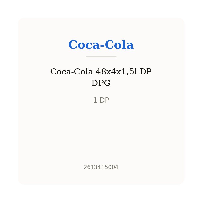 Coca-Cola 48x4x1,5l DP DPG