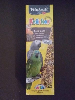 Vitakraft African Kräcker mit Honig-Anis für Papageien 2x90g