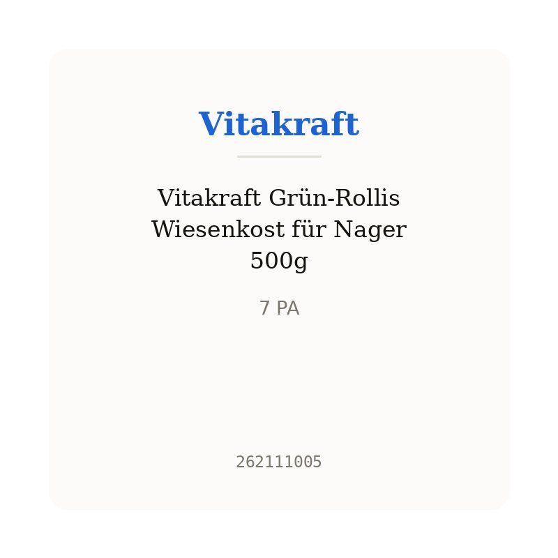 Vitakraft Grün-Rollis Wiesenkost für Nager 500g