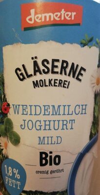 Demeter Gläserne Molkerei Joghurt 1,8% 500g