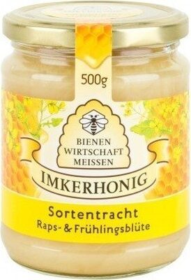 Bienenwirtschaft Honig Raps und Frühlingsblüte 500g