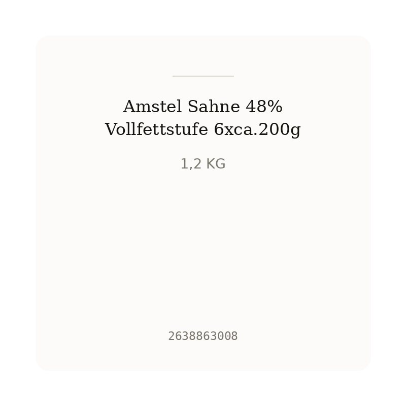 Amstel Sahne 48% Vollfettstufe 6xca.200g