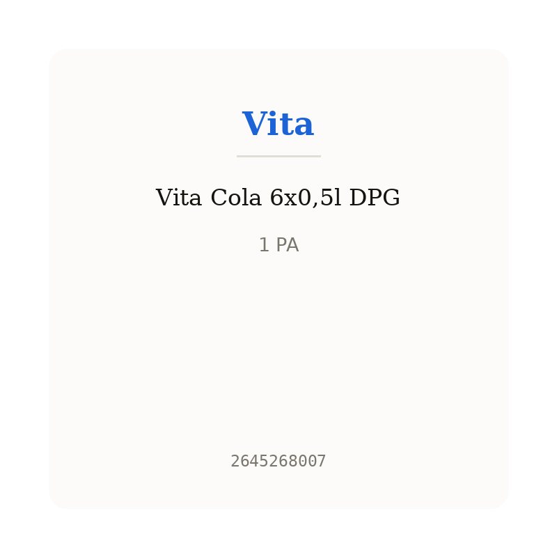 Vita Cola 6x0,5l DPG