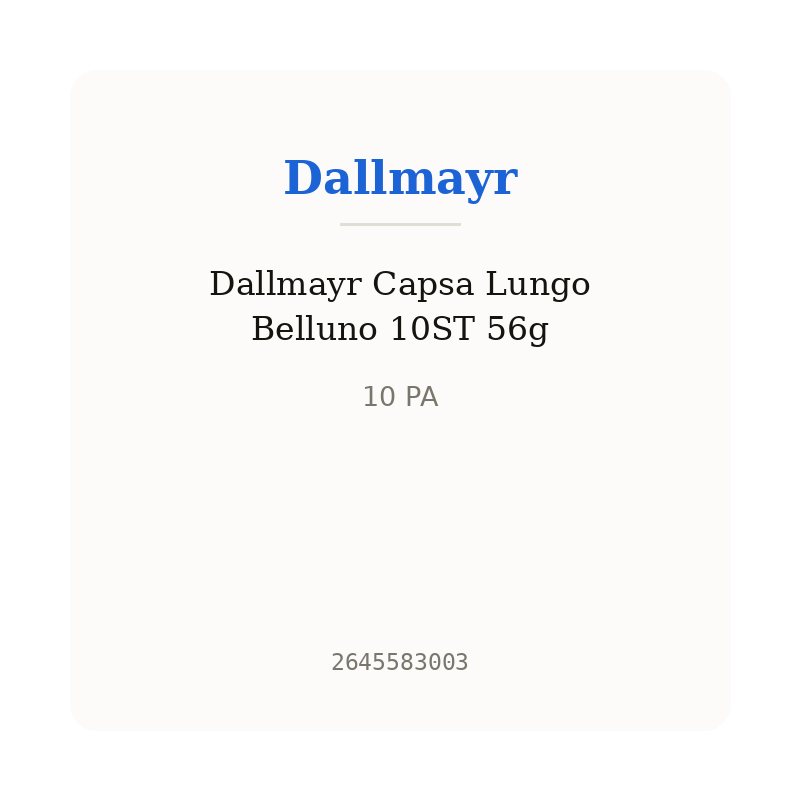 Dallmayr Capsa Lungo Belluno 10ST 56g