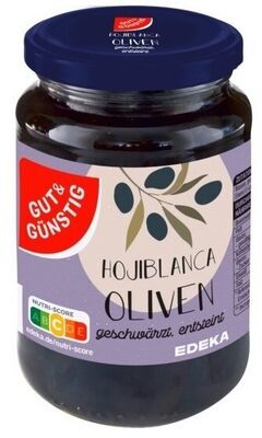 GUT&GÜNSTIG Hojiblanca Oliven geschwärzt, entsteint 340g