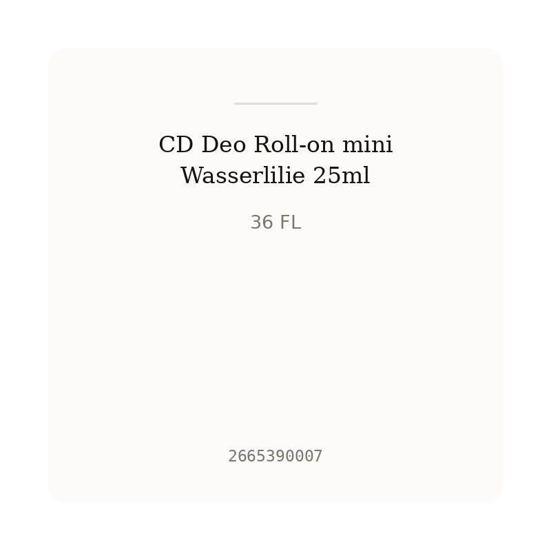 CD Deo Roll-on mini Wasserlilie 25ml