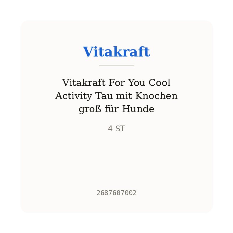 Vitakraft For You Cool Activity Tau mit Knochen groß für Hunde