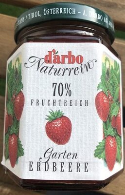 Darbo Naturrein Fruchtreich Konfitüre Erdbeere 200g
