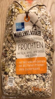 Mühlenklassiker Müsli mit sonnigen Früchten 750g