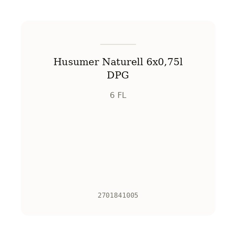 Husumer Naturell 6x0,75l DPG