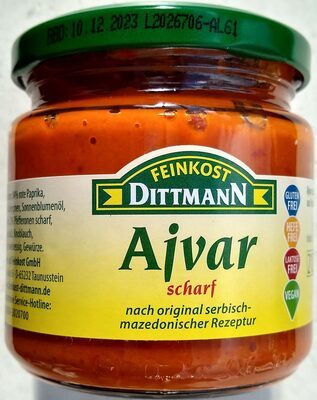 Feinkost Dittmann Ajvar scharf 182ml