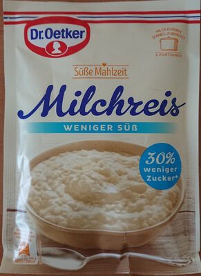 Dr.Oetker Milchreis weniger süß für 500ml 112g