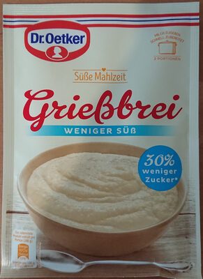 Dr.Oetker Grießbrei weniger süß für 500ml 76g