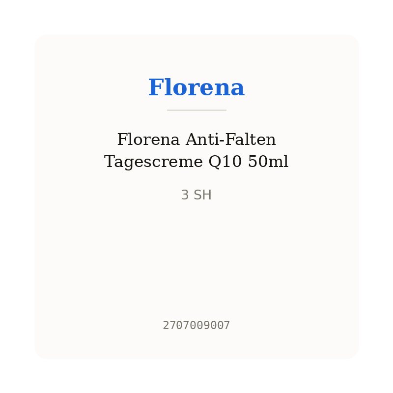 Florena Anti-Falten Tagescreme Q10 50ml