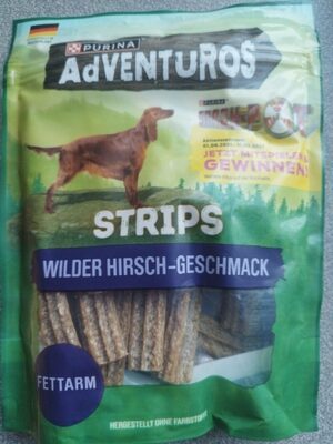 Adventuros Strips mit wildem Hirschgeschmack 90g