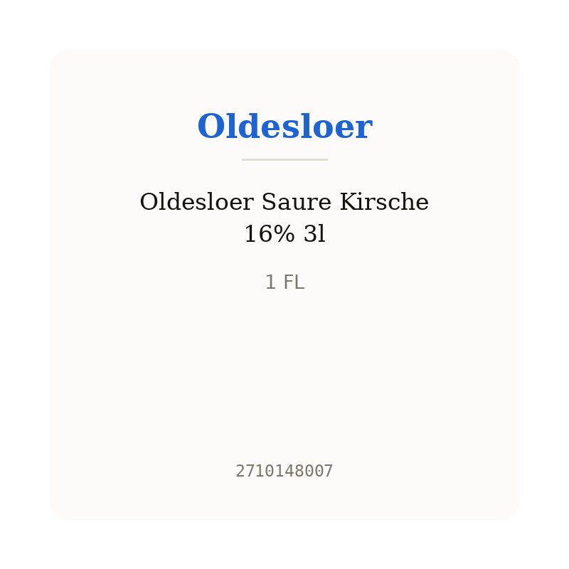 Oldesloer Saure Kirsche 16% 3l