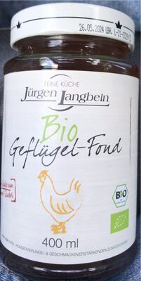 Bio Jürgen Langbein Geflügel-Fond 400ml