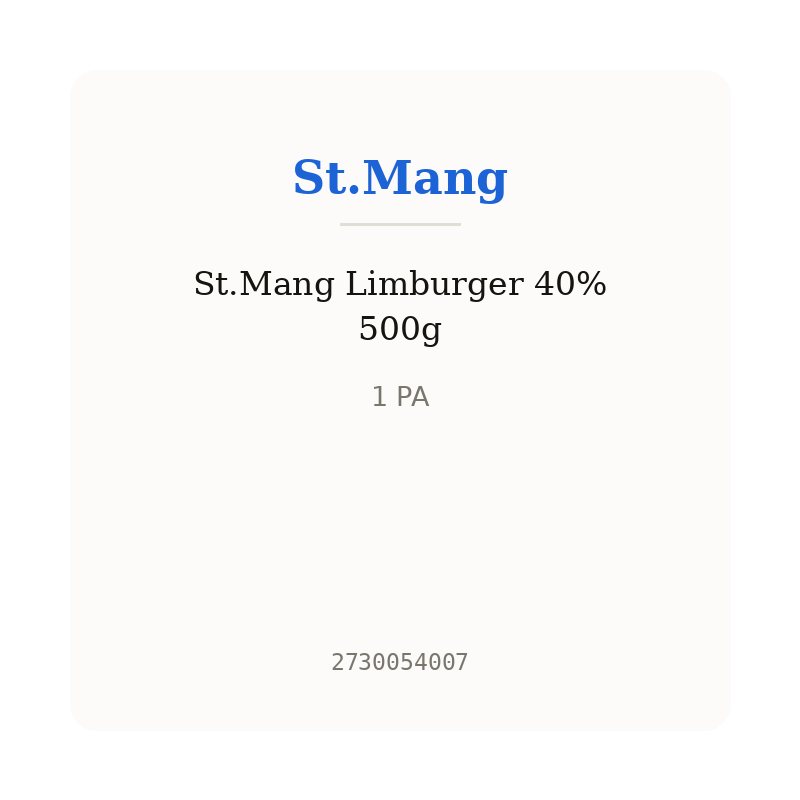 St.Mang Limburger 40% 500g