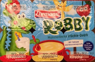 Robby Monster Backe Erdbeere Vanille Kirsche 6x50g