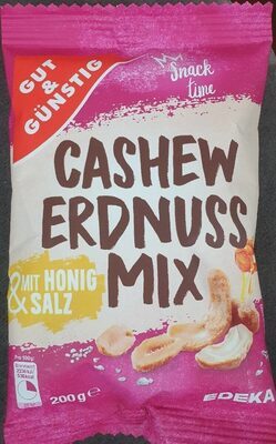 GUT&GÜNSTIG Cashew-Erdnuss-Mix Honig&Salz 200g