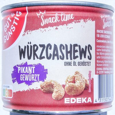 GUT&GÜNSTIG WürzCashews pikant gewürzt 150g