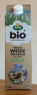 Bio Arla Weidemilch 3,8% 1l