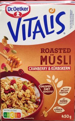 Dr.Oetker Vitalis Müsli Roasted Cranberry Kürbiskern 450g