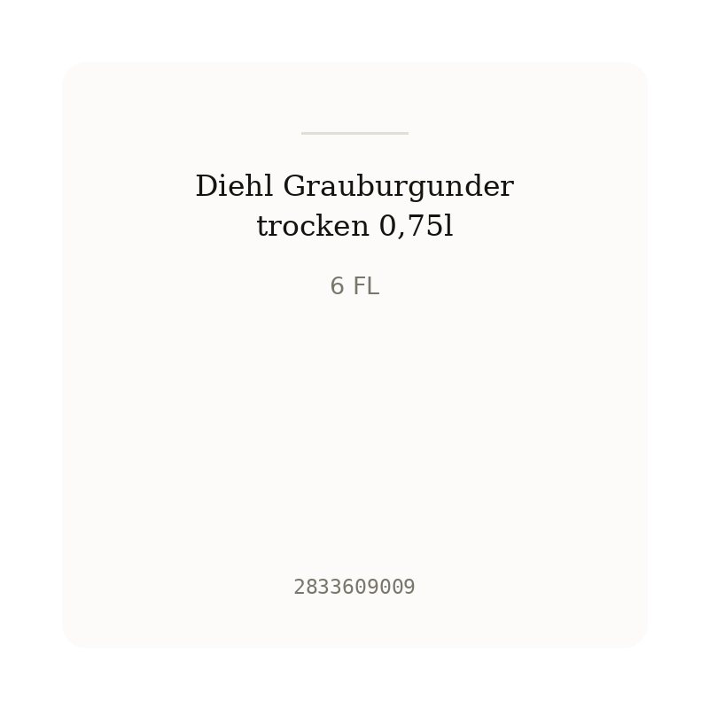 Diehl Grauburgunder trocken 0,75l