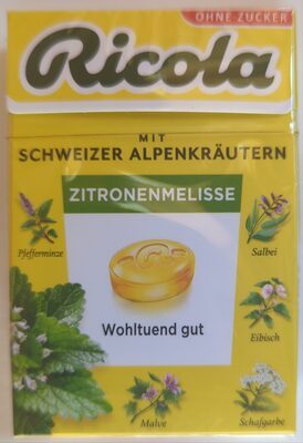 Ricola Zitronenmelisse Hustenbonbons ohne Zucker 50g