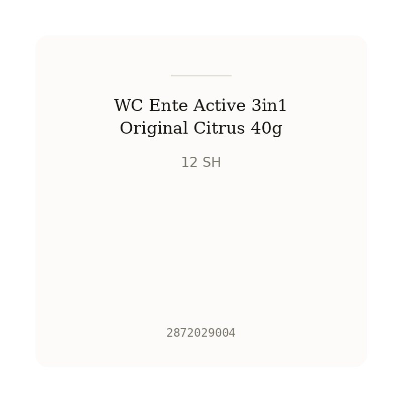 WC Ente Active 3in1 Original Citrus 40g