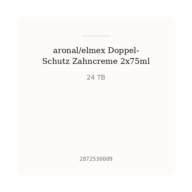 aronal/elmex Doppel-Schutz Zahncreme 2x75ml