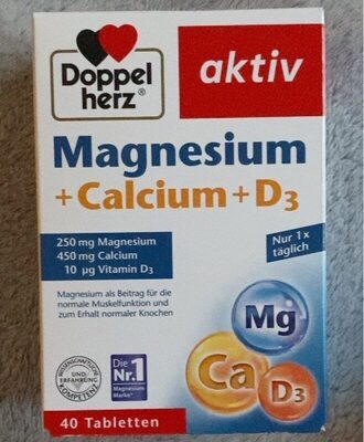 Doppelherz Magnesium+Calcium+D3 40Tabletten 73,5g