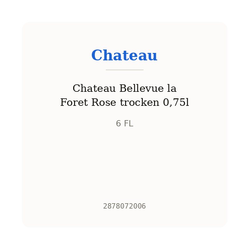 Chateau Bellevue la Foret Rose trocken 0,75l