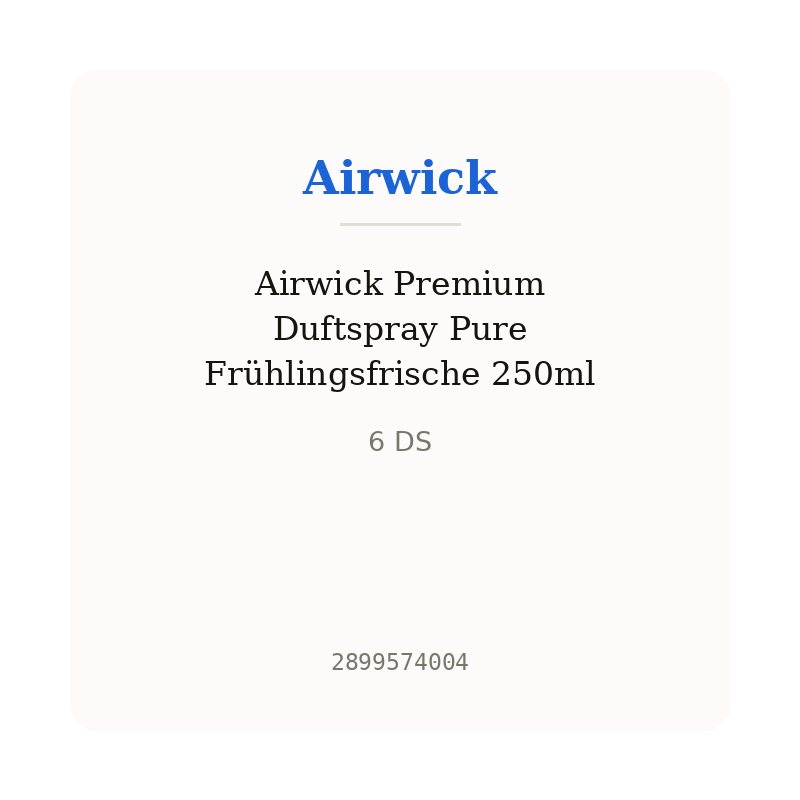Airwick Premium Duftspray Pure Frühlingsfrische 250ml