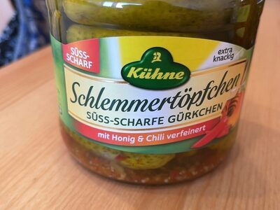 Kühne Schlemmertöpfchen Süß-Scharfe Gürkchen 530g