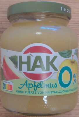 Hak Apfelmus 0% 350g