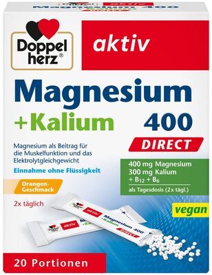 Doppelherz Magnesium+Kalium Direkt 20Portionen 38g