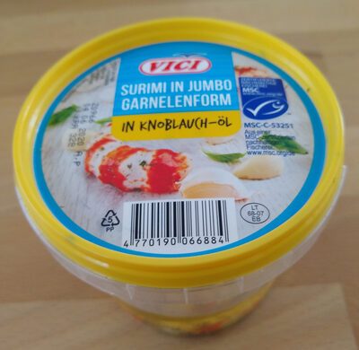 MSC Vici Surimi in Jumbo-Garnelenform in Knoblauchöl 320g