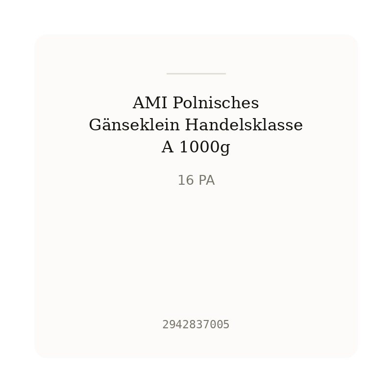 AMI Polnisches Gänseklein Handelsklasse A 1000g