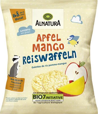 Bio Alnatura Mini Reiswaffeln Apfel Mango ab dem 8.Monat 35g