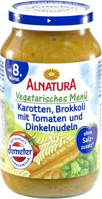 Demeter Alnatura Karotten Brokkoli Tomaten Dinkelnudeln ab dem 8.Monat 220g