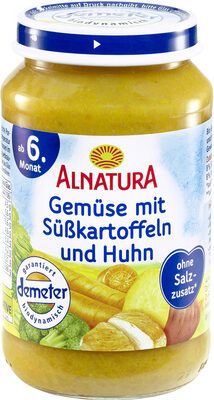 Demeter Alnatura Gemüse mit Süßkartoffeln und Huhn ab dem 6.Monat 190g
