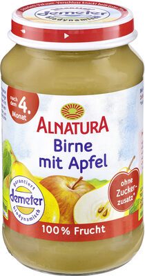 Demeter Alnatura Birne mit Apfel nach dem 4.Monat 190g