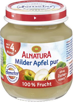 Demeter Alnatura Milder Apfel pur nach dem 4.Monat 125g
