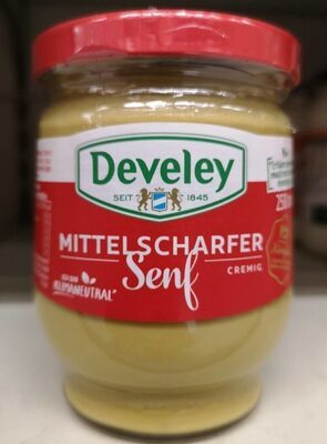 Develey Mittelscharfer Senf Glas 250ml