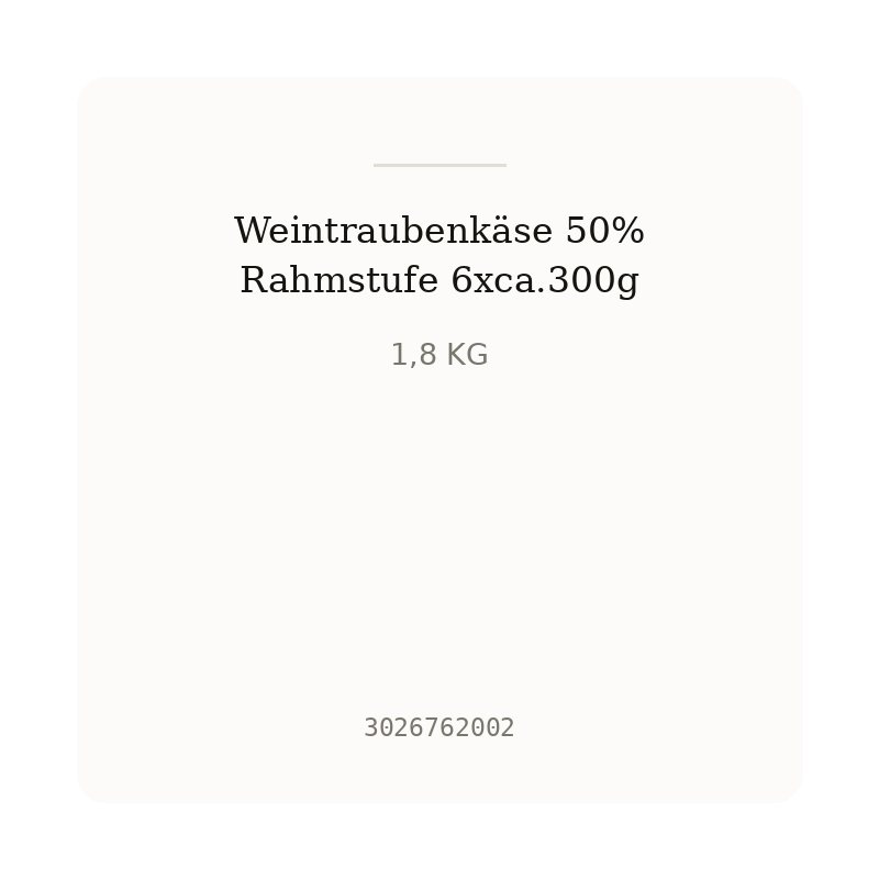 Weintraubenkäse 50% Rahmstufe 6xca.300g
