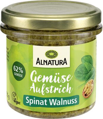 Bio Alnatura Brotaufstrich Gartengemüse Spinat Walnuss 135g