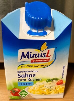 MinusL Sahne zum Kochen 15% 200g